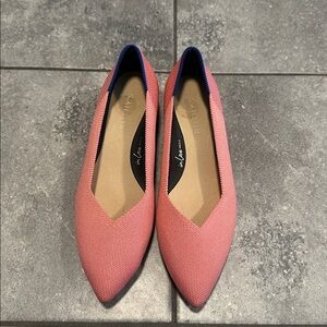Rothy's “the point” pink heels